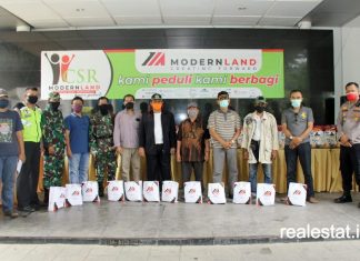 CSR Modernland COVID-19 Jakarta garden city realestat id dok