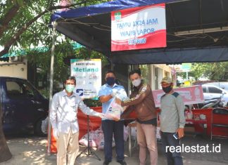 YMP yayasan metropolitan peduli Metland csr sembako covid-19 realestat id dok