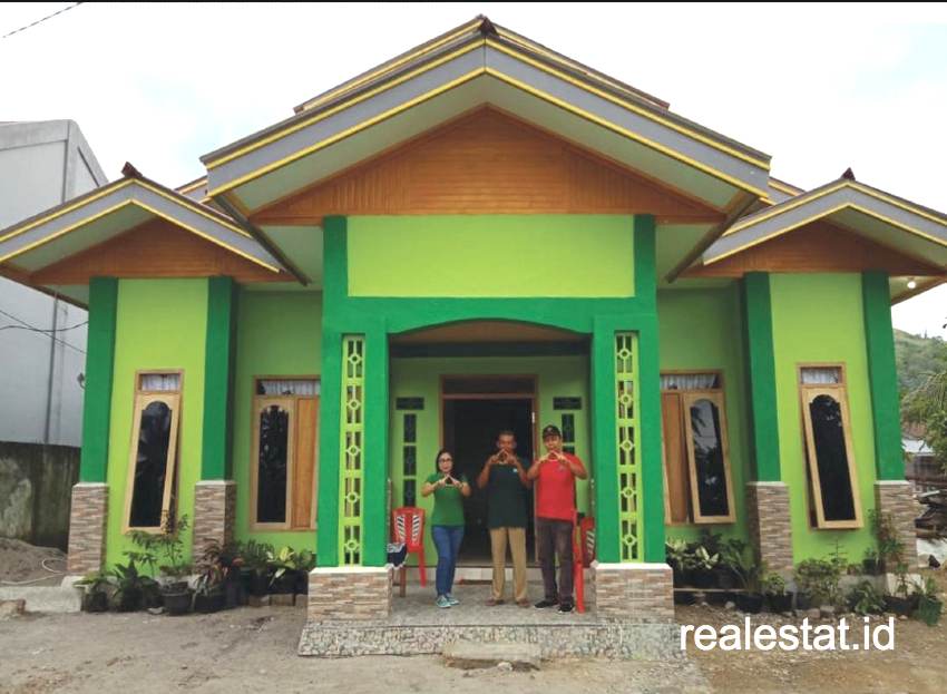 Rumah hasil Program Bedah Rumah di Sulawesi Utara. 