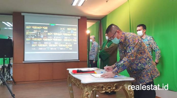 khalawi abdul hamid kementerian pupr lantik pejabat perumahan virtual online realestat id dok-2