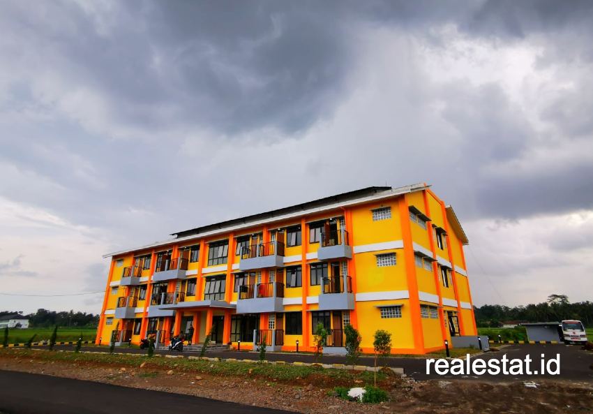 Rumah susun sederhana Mahasiswa Universitas Siliwangi, Tasikmalaya. (Foto: Kementerian PUPR)