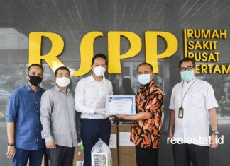 Broad Group donasi BROAD Purifier BROAD Airpro Mask RSPP Pertamina covid-19 realestat id dok