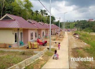 rusus rumah khusus Relokasi Bencana di Bantaran Sungai Ogan Komering Ulu Selatan kementerian pupr realestat id dok