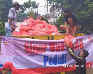 sinar mas land peduli bsd city csr sembako tengerang selatan covid-19 realestat id dok