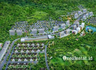 graha natura surabaya intiland birds eye view realestat.id dok