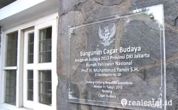 rumah pahlawan nasional Mohammad Yamin jalan Diponegoro 10 disita Bank BJB realestat.id dok