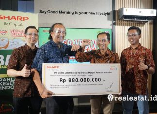 sharp indonesia donasi Rp980 juta untuk tenaga kesehatan covid-19 realestat.id dok