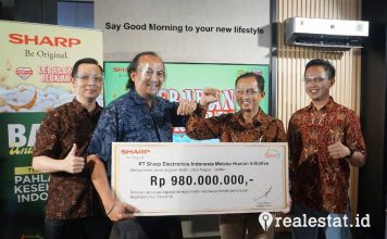 sharp indonesia donasi Rp980 juta untuk tenaga kesehatan covid-19 realestat.id dok