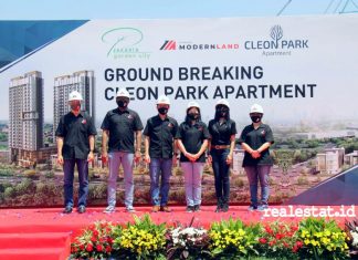 groundbreaking cleon park apartment jakarta garden city modernland realestat.id dok