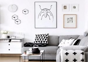 warna monokrom pada interior, tone warna monokromatik