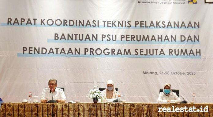 rapat koordinasi pendataan program sejuta rumah kementerian pupr realestat.id dok