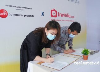 Grand Central Bogor travelio penandatanganan kerja sama realestat.id dok