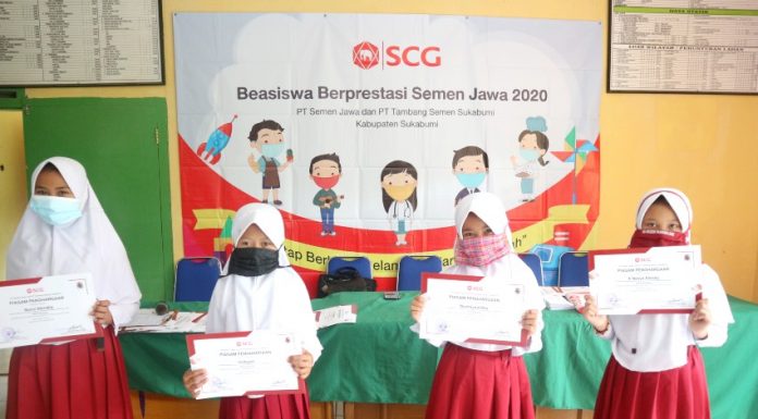 SCG CSR beasiswa PT Semen Jawa Tambang Semen Sukabumi realestat.id dok