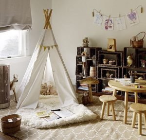 Teepee Tent, tenda kecil, dekorasi kamar anak