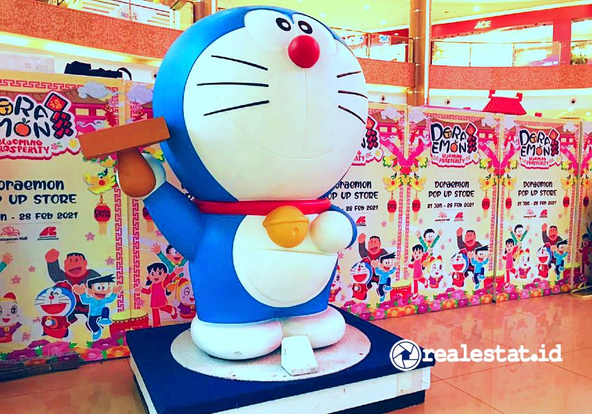Lunar Shopping Sale Summarecon Mal Bekasi menghadirkan karakter Doraemon. (Foto: Dok. SMB)
