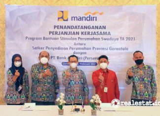 Kementerian PUPR Bank Mandiri Salurkan Dana Program BSPS Gorontalo realestat.id dok