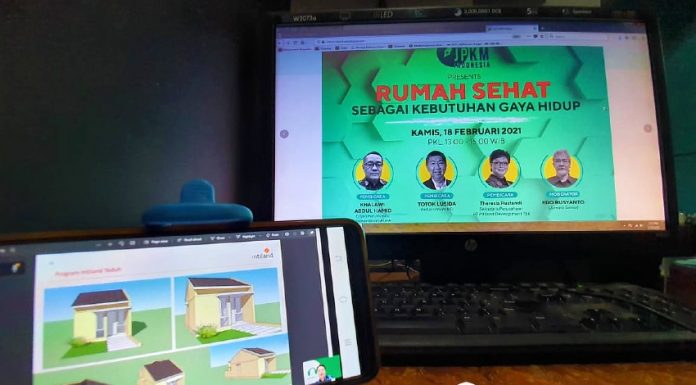 webinar Rumah Sehat Sebagai Kebutuhan Gaya Hidup Jurnalis Peduli Kesehatan Masyarakat JPKM realestat.id dok