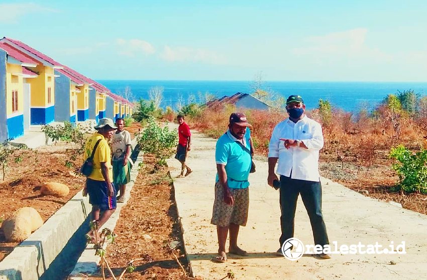 Rumah khusus (Rusus) bagi warga Belu, NTT yang berbatasan dengan Timor Leste. (Foto: Dok. Kementerian PUPR) 