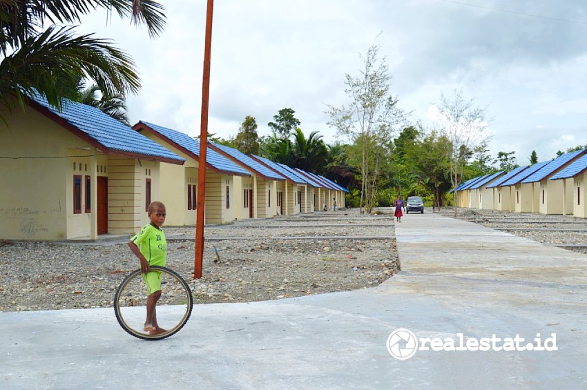 Rumah khusus di perbatasan Papua Nugini (Foto: Dok. Kementerian PUPR)