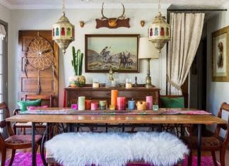 ruang makan bergaya Maroko, Inspirasi ruang makan, Morrocan design style,