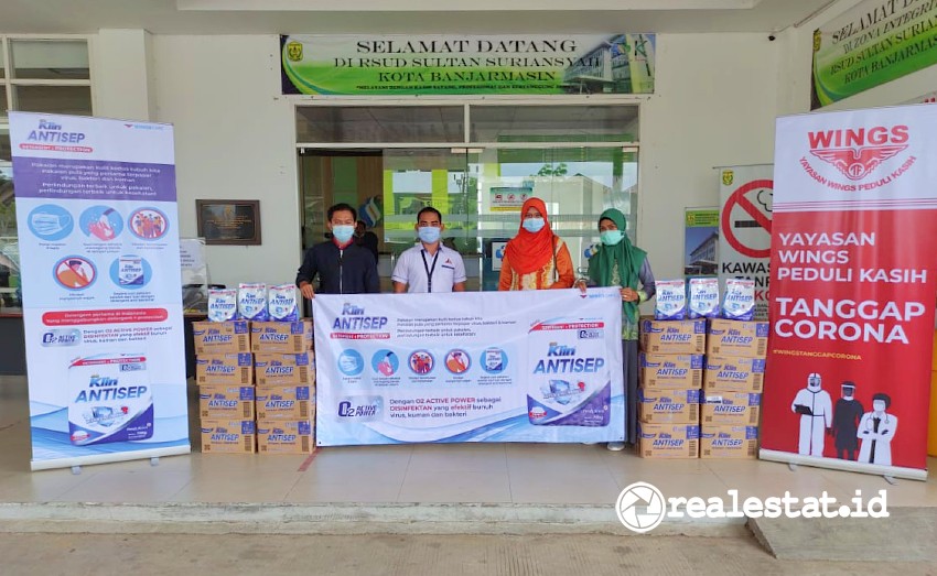Salah satu Rumah Sakit penerima donasi SoKlin Antisep di Banjarmasin. (Foto: Dok. Wings Care)