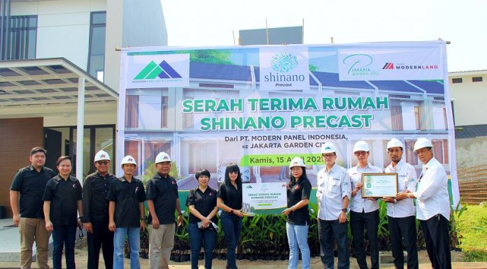 serah terima New Shinano Precast jakarta garden city modernland realty realestat.id dok