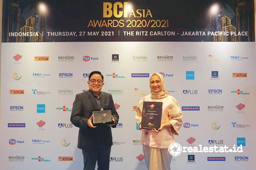 PT Adhi Commuter Properti (ACP) kembali didapuk sebagai salah satu dari Top 10 Developers Indonesia di Ajang BCI Asia Awards 2020/2021. (Foto: Dok. ACP)