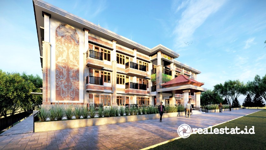 Desain Rusun Sekolah Tinggi Agama Hindu (STAH) di Buleleng, Bali (Foto: Dok. Kementerian PUPR) 
