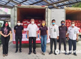 Bantuan Pangan Sinar Mas Land Tangsel Tangerang Selatan realestat.id dok