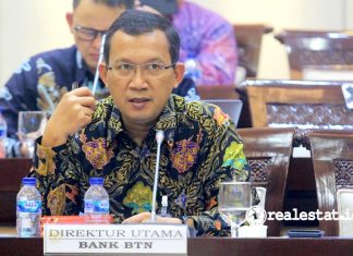 Direktur Utama PT Bank Tabungan Negara (Persero), Tbk., Haru Koesmahargyo bank BTN realestat.id dok