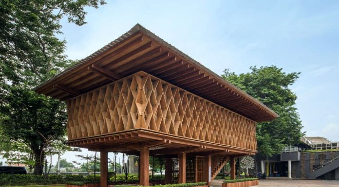microlibrary-warak-kayu-semarang-indonesia_dezeen material bahan bangunan era arsitektur digital realestat.id dok