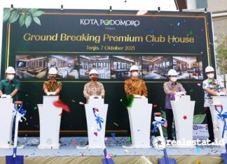Ground Breaking Club House Premium Kota Podomoro Tenjo realestat.id dok