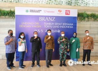 PT Tokyu Land Indonesia sentra vaksinasi COVID-19 Branz BSD City realestat.id dok