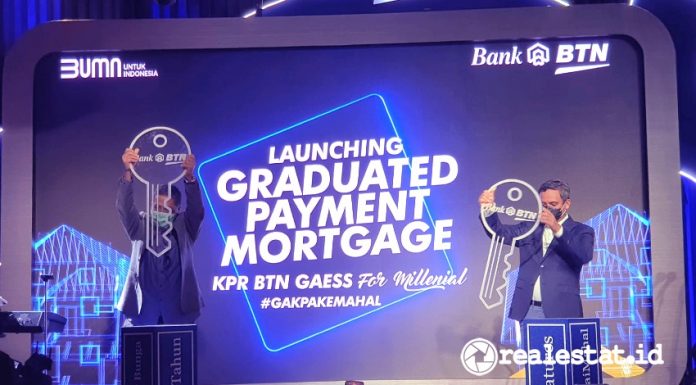 Peluncuran Graduated Payment Mortgage KPR Gaess For Millennial Bank BTN realestat.id