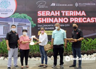 Serah Terima Rumah Shinano Precast Jakarta Garden City Modernland Realty realestat.id dok