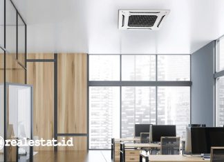 LG Dual Vane Cassette_High-rise Office HVAC Showroom Virtual realestat.id dok
