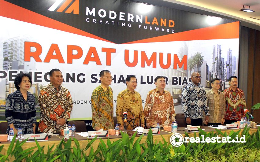 RUPSLB PT Modernland Realty Tbk di Jakarta Garden City, Jumat, 5 November 2021 (Foto: Dok. Modernland)