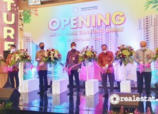 Seremoni Grand Opening Aeon Mall Tanjung Barat Southgate sinar mas land realestat.id dok