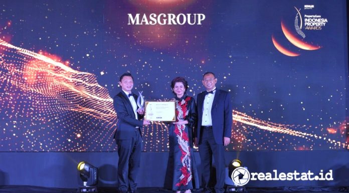 MASGroup Raih Dua Penghargaan Bergengsi Lewat SEION @Serang PropertyGuru Indonesia Property Awards 2021 realestat.id dok