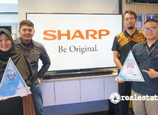 Sharp Indonesia penghargaan Digital Marketing realestat.id dok