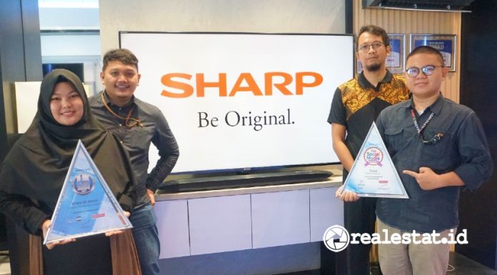 Sharp Indonesia penghargaan Digital Marketing realestat.id dok
