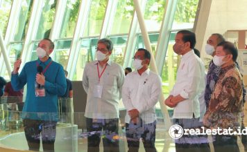 presiden joko widodo jokowi mengunjungi Smart City dan Green Building bsd city realestat.id dok