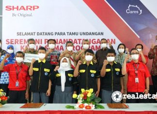 CSR Sharp Class SMK Negeri 4 Bandung realestat.id dok