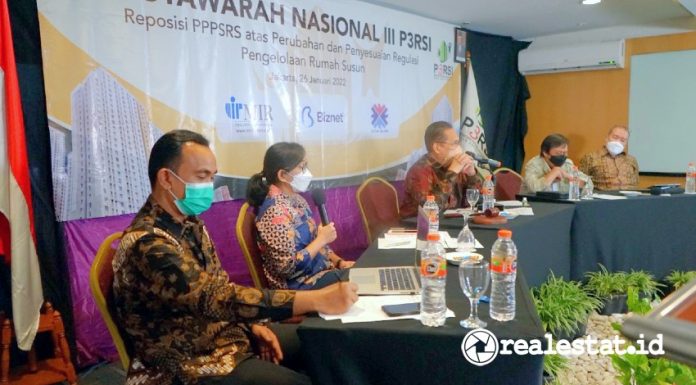 Munas III P3RSI Regulasi Pengelolaan Rumah Susun di Indonesia Perlu Direvisi realestat.id dok