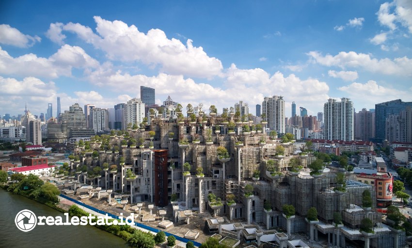 1000 trees shanghai china bangunan timur east building pinterest realestat.id dok