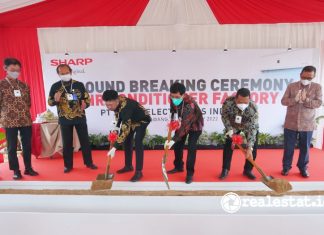 GroundBreaking Pabrik AC Sharp Indonesia di KIIC Karawang realestat.id dok