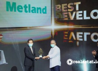 PT Metropolitan Land Metland Best Developer 2021 realestat.id dok