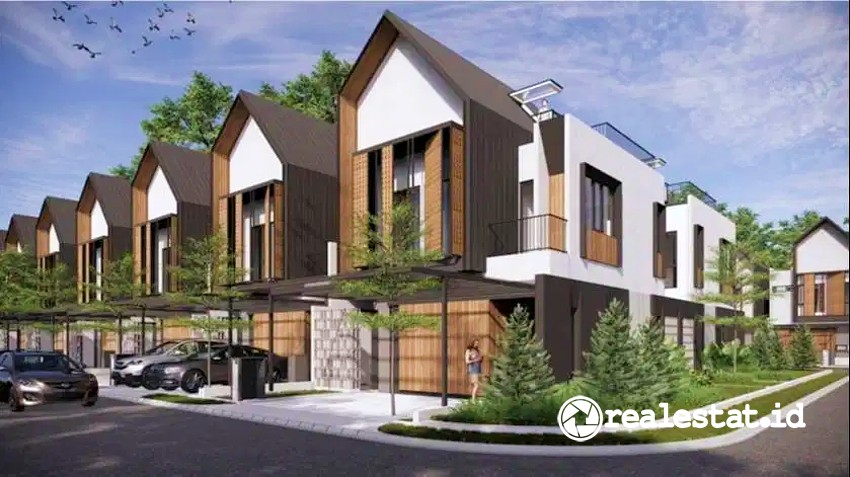 Cluster perumahan Mahakam The Signature di Jakarta Garden City.