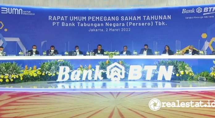 Rapat Umum Pemegang Saham tahunan RUPST PT Bank Tabungan Negara BTN BBTN 2022 realestat.id dok