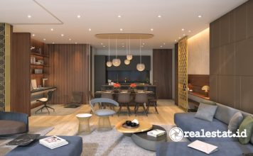 ruang keluarga makan apartemen Savyavasa Residences realestat.id dok